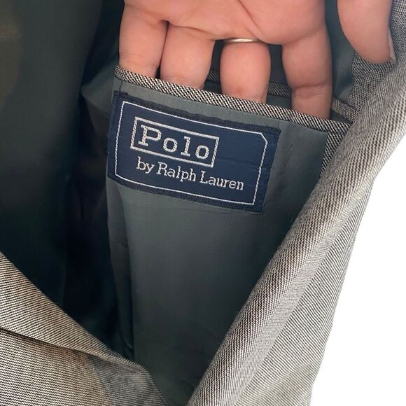 Polo Ralph Lauren Men’s Size 34 Suit Set Gray Wool Tweed Classic Two Button - Picture 5 of 16